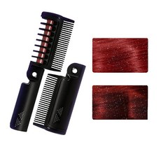 Easilydays 임시 헤어 초크 빗 염료 성인용 탁 가능한 컬러 메이크업 스포츠 이벤트 할로윈 크리스마스 생일 코스프레 축제 DIY 파티 06# 라이트 블루 [호환], 10# 와인 레드