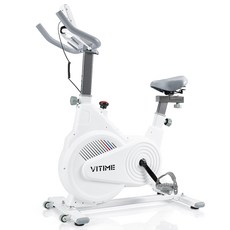 VITIME 실내 자전거 운동기구 스피닝바이크 스핀 바이크 헬스사이클 실내용 가정용 유산소 마그네틱 자전거, 화이트, LQM-618 화이트, LQM-618