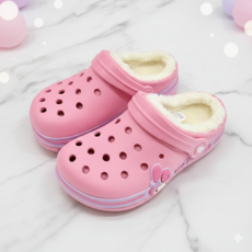 [마감특가] 마이멜로디 위즈 아동 방한 슬리퍼 기모 털 샌들 신발 어린이 유아 키즈 핑크