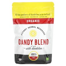 Dandy Blend 유기농 인스턴트 허브 음료 민들레 함유 카페인 무함유 100g(3.53oz) 1팩, 100g, 1개입, 1개