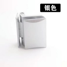 不銹鋼玻璃鎖 辦公室隔斷鎖 玻璃門鎖單開門, 缺口鎖/平口鎖合頁【銀】4個裝, 缺口鎖/平口鎖合頁【銀】4個裝