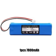 오리지널 14.4V 리튬 이온 배터리 로봇 진공 청소기 교체용 배터리 샤오미 로보락 S50 S51 S55 용 액세서리 예비 호환, 7800mAh, 03 7800mAh