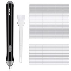 AFMAT 배터리 작동 연필 지우개 스케치용 연필/제도/드로잉/흑연 연필용 Couture Creations 창의적인 디테일러 도구 아티스트를 위한 AFMAT 전기 지우개, 블랙