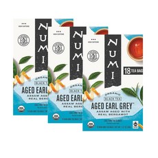 누미티 에이지드 얼그레이 베르가못 홍차 블랙티 티백 Numi tea Black Earl Grey Bergamot, 3개