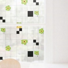 그린 인테리어 시트지 반투명 창문 플라워 소품 유리 78700ea 1(pc)