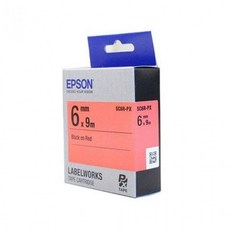 엡손 테이프카트리지 SC6R(6mm Red Black), 1개, 상세페이지 참조