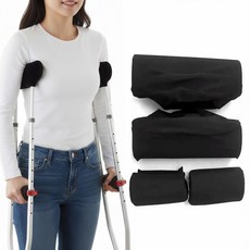 퓨어미즈키 목발 쿠션 패드 세트 양쪽 겨드랑이 손잡이 커버, 1세트