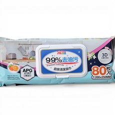 家庭元素 廚房清潔濕巾, 1個, 200g