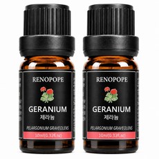 레노포프 천연 에센셜오일 & 블랜딩오일 35종 테라퓨틱등급, 2개, 17.제라늄, 10ml