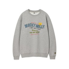 와키윌리 WACKY WILLY 키키 타이포 맨투맨 그레이 WA2503CR14GR 218071