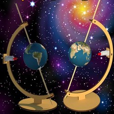 DIY 지구의 자전모형(낮과 밤의 원리) H&M-D158