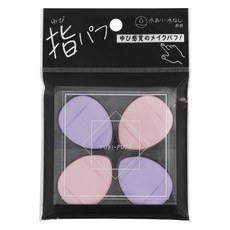 LYON PLANNING 핑거 퍼프 YP-01, 1개, 핑크+퍼플