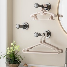 미리모아 벽손상없는 강력 접착 다목적 걸이, 1개, 블랙