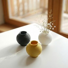 담결 달항아리 냉장고 자석 입체 마그넷 3종세트, 재물 (화이트/골드/블랙)