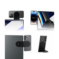 롤링 스퀘어 에지 프로 코어 맥세이프 호환 마그네틱 홀더 블랙 204724, Black, 1개