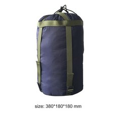 방수 캠핑 슬리핑 백 팩 압축 물건 보관 캐리 야외 여행 하이킹용 경량 패키지, 진한 파란색 38x18cm, 진한 파란색 38x18cm * 1개, 1개