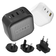 하이퍼주스 큐브 65W PD 충전기 C타입 멀티 고속 초고속 아이패드 3in1 GaN, 화이트, 1개
