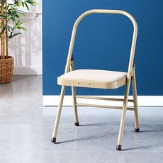 折疊瑜珈椅 瑜珈輔助椅 多功能瑜珈凳 艾揚格瑜珈椅 倒立瑜珈凳, 1個, 米駝色 直徑26MM 特厚 瑜伽椅