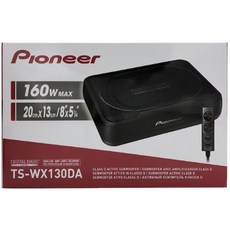 先鋒 Pioneer TS-WX130DA 汽車音響 車用薄型超薄重低音炮 8寸 大功率 12V 隱藏座椅椅墊, 1個, 黑