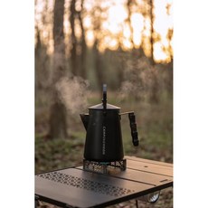 柯曼 露营茶壶 BKSW-6 SW-6奶奶壶 大容量咖啡壶 露营泡茶烧水壶, 不鏽鋼色, 1個