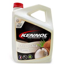 KENNOL 擋風玻璃清洗液，夏日椰子香氛，有效清潔污垢、去除霧氣，5公升大容量, 1個, 5L