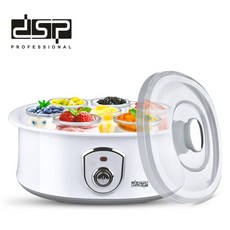 DSP 키친 가전 미니 요구르트 제조기 LCD 디스플레이 조절 가능한 온도 조절기 자동, White Color