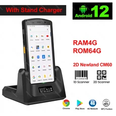 NFC RAM4G 2D Newland 바코드 스캐너 리더기가 있는 안드로이드 PDA 견고한 데이터 수집기 터미널 창고 용, 02 AU, 01 Standard With Stand
