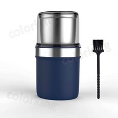 GAARii 304不鏽鋼可拆卸清洗咖啡磨豆機 110V中藥材研磨機, 霧藍色 (一字刀), 1個