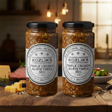 [2병] 코즐릭스 트리플 크런치 머스타드 250ml 제조일 26년 2월 12일, 2개