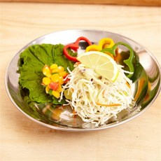 업소용 스텐 샐러드 접시 대 식당 접시