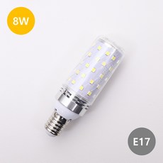 LONG e17 미니 콘램프 8W, 2개, 전구색