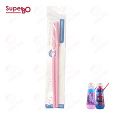 SuperBO 水晶球水壺 325ml 替換吸管2入組 -水晶球水壺專用, 替換吸管-粉, 1個