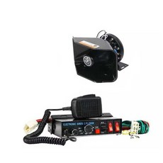 차량용 싸이렌 렉카 지게차 앰프 주기 전자혼 정사각형 확성기, 단일 스피커, 범용, 24V 200W 메인 유닛 + 초박형