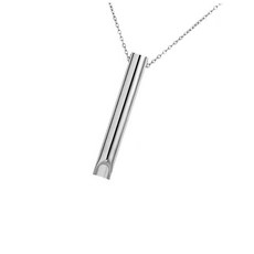 케이엠 호루라기 목걸이, 실버, 1개