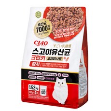챠오츄르 전연령 고양이 스고이 유산균 크런키 건식사료, 참치, 1.52kg, 1개
