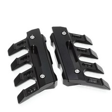 프론트 포크 프로텍터 펜더 슬라이더 머드 가드 오토바이, 1개, 17. Black-NO LOGO