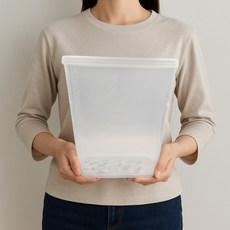 이노마타 김 다시마 빵가루 습기 제거 건어물 플라스틱용기, 1개, 화이트