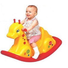 6개월 영유아 위아래로 통통튀는 흔들기린 말타기장난감 말장난감 유아목마