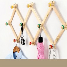 배들 인테리어 원목 후크 문걸이자바라행거, 고무링