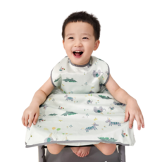 벨베이비 식탁일체형 방수 턱받이 나시 완전커버 오리지날, (리뉴얼)민트 애니멀, 1개, 1개입