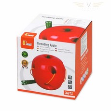 브이커머스 아기원목장난감 실꿰기 사과