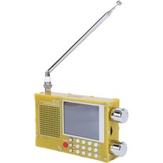 FOSA 단파라디오 TEF6686 및 ESP32가 탑재된 Fosa SDR 라디오 RDS가 오픈 소스 풀 밴드 수신기 2.8인치 터치 스크린 단파 애호가를 위한 5000mAh 배, Yellow