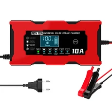 차량용 전기 오토바이 배터리 Lifepo4 납산 AGM GEL PB 스마트 리튬 수리 12V 10A, 02 EU Plug