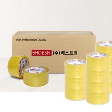 베스트텐 경포장용 투명 박스테이프 40M 50M, 10개