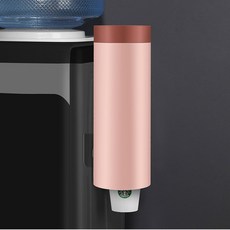 輕奢水杯架壁掛一次性杯子紙杯架取杯架子廚房置物架飲水機取杯器, 1個, 普通款-粉色:如圖所示