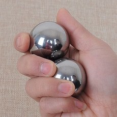 實心健身手球, 1個, 純金屬實心不怕摔不怕磨,30mm-220克2個送耐磨手套