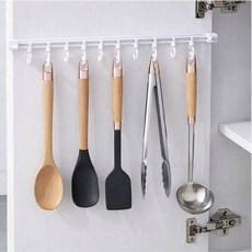 브랜드유 키친 싱크대 문안쪽 수납걸이, 1세트, 화이트