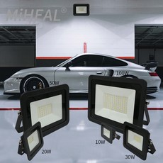 220V LED 산업용 조명 10W 20W 50W 100W 공장 작업장 차고 IP68 작업 램프 광산 투광, [01] cold white - 220V