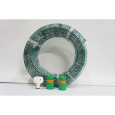 園藝城堡 4分夾紗水管，附快速接頭與水龍頭接頭，適用澆花洗車清潔, 1個, 15米