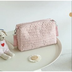 [유모차 파우치] 휴대용 파우치 패브릭 퀼팅 파우치 유모차 악세서리 강아지 웨건 파우치, 1개, 핑크스타